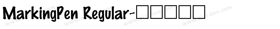 MarkingPen Regular字体转换